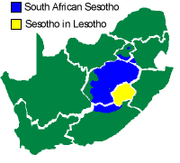 Sesotho in South Africa and Lesotho
